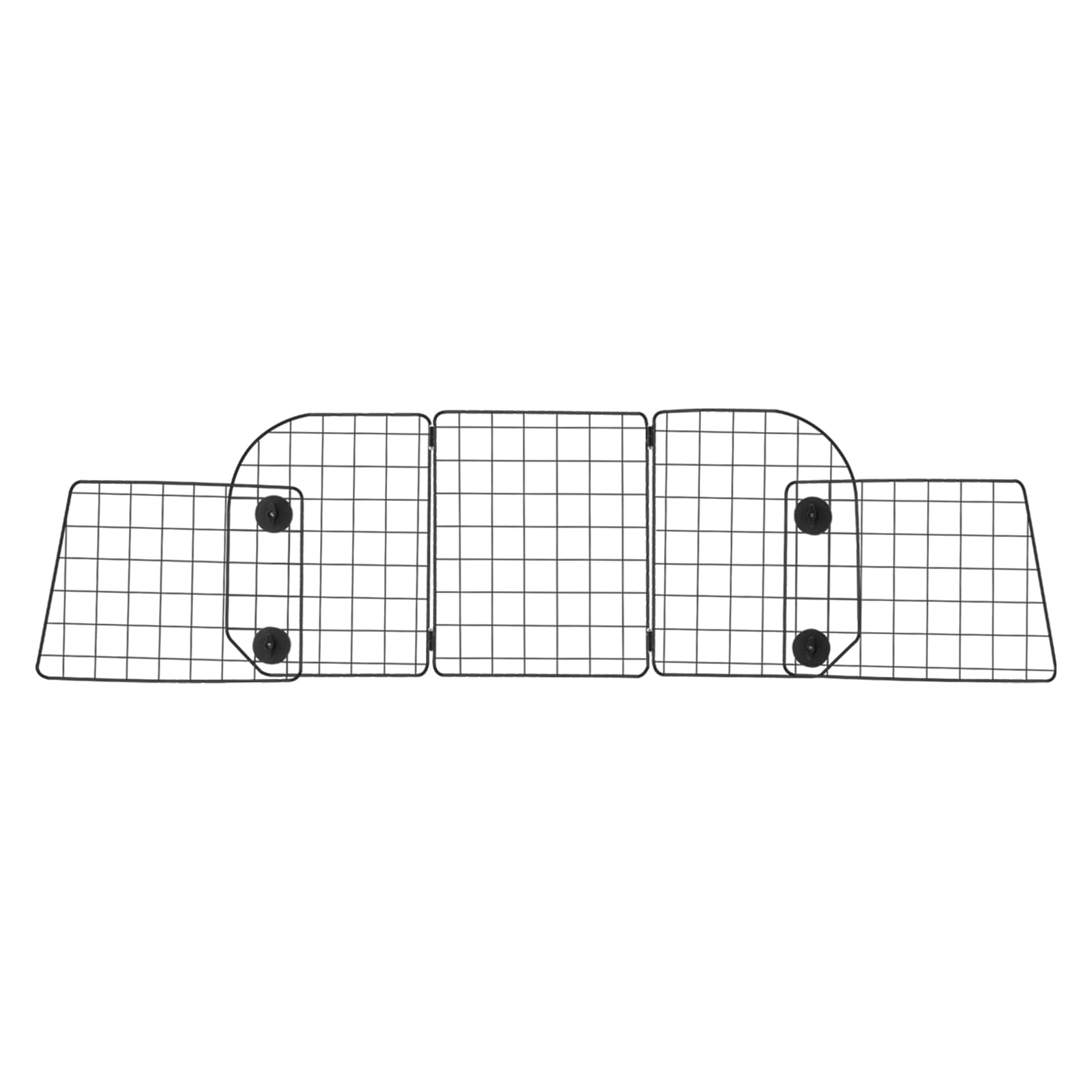 VEVOR Barrière de Voiture pour Chien Réglable 97,2-156,5 cm, Grille Pare-Chien en Treillis Métallique Robuste pour Siège Arrière, Universel pour Animaux de Compagnie, SUV, Berline, Camions, Véhicules