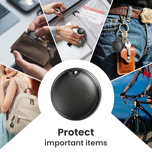 Image of 2026 New Dual System Air Tracker Tags-4 Pack for Both iOS & Android Phones, Bluetooth Tracker Compatible with Apple Find My (iOS) & Google Find Hub (Android) Device for Luggage, Keys, Wallets