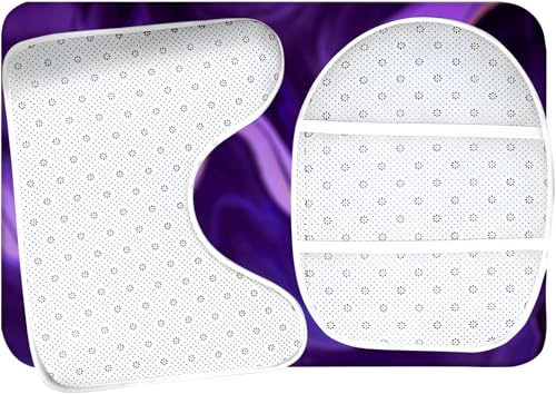 Badteppich Set Abstrakter Marmor lila Badezimmerteppich Set 3 Teilig Weicher Mikrofaser Bad Teppiche WC Vorleger Waschbar rutschfeste Badvorleger Toilette Teppich – Bild 7