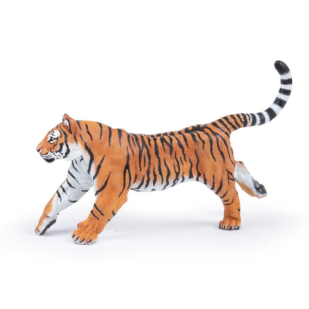 Papo Running Tiger Toy Figure - Wild Animal Kingdom - 50321