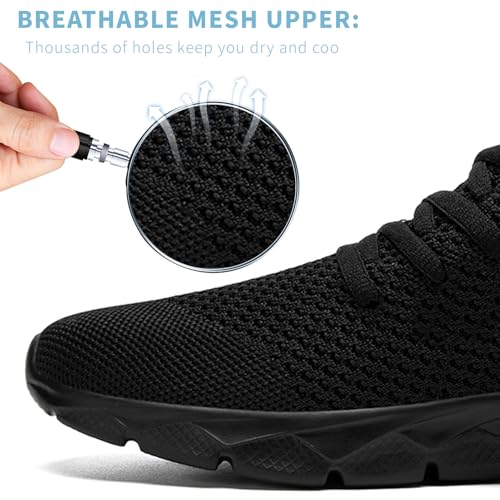 Image of Mens Running Shoes Walking Tennis Sneakers Slip on Gym Workout Athletic Lightweight Casual Sport Shoes