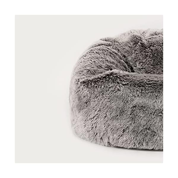 icon Childrens Faux Fur Bean Bag Chair - Large, 65cm x 45cm, Luxurious Furry Living Room Kids Bean Bags - Image 8