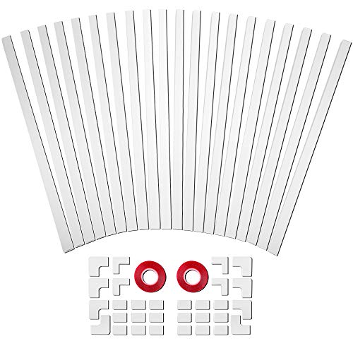 314" One-Cord Cable Concealer, PVC Mini Cord Cover, Paintable Raceway Kit for Hiding