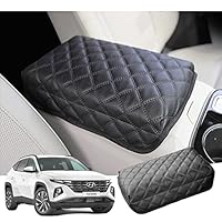 GAFAT Hyunda-i Tucson NX4 2021-2023 2024 (Automatische) Armleuninghoezen, Tucson 2023 Middenarmsteun, afdekking kussen middenconsole armleuning bekleding bescherming, PU microvezel leer (Zwart GAFAT Hyunda-i Tucson NX4 2021-2023 2024 (Automatische) Armleuninghoezen, Tucson 2023 Middenarmsteun, afdekking kussen middenconsole armleuning bekleding bescherming, PU microvezel leer (Zwart