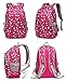 BLUEFAIRY Kids Backpack for School Girls Kindergarten Elementary Primary School Bags for Child Bookbags with Tablet Sleeve Back to School Gift Mochila Para Niñas Aged 4-6 Rose Red