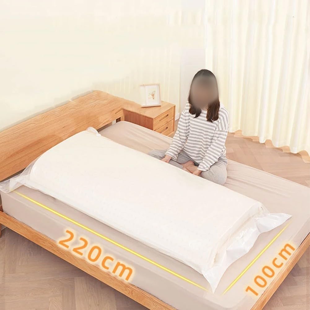Sacco a compressione sottovuoto per materassi in lattice, grande capacità, per soluzioni di stoccaggio della polvere (220 x 100 cm)