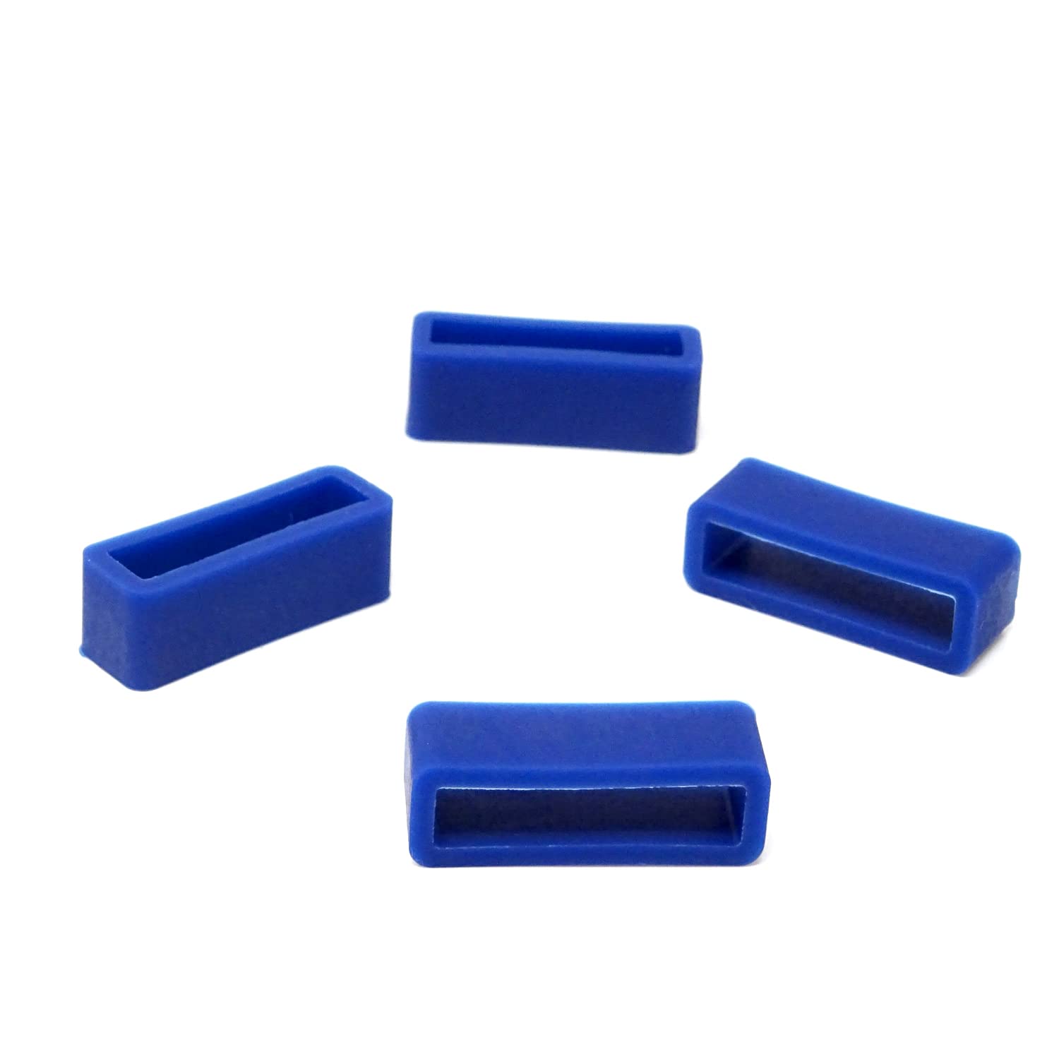 Honbay 4PCS 20mm Rubber Replacement Watch Band Loops Silicone Watch Strap Keeper Retainer Holder Ring