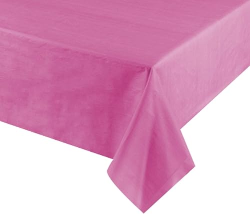 Miniatura 8 de Manteles de plástico para mesas rectangulares, paquete de 12 manteles de fiesta resistentes, desechables, manteles rectangulares, 54 x 108 pulgadas,