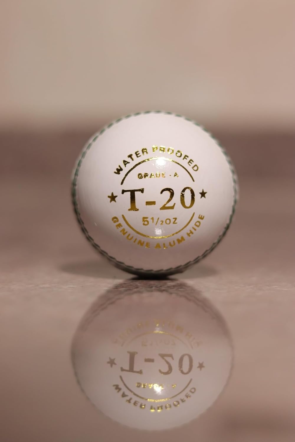 QODEL White Leather Cricket Ball, Regulation Size-image-23