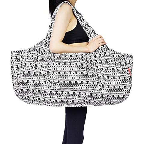 Aozora Large Canvas Yoga Mat Tote Cover