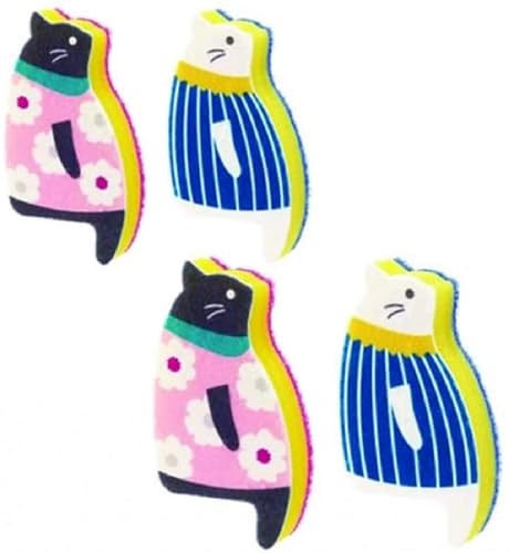 Sink Cat Dish Sponge Scrubber (Pack of 4)