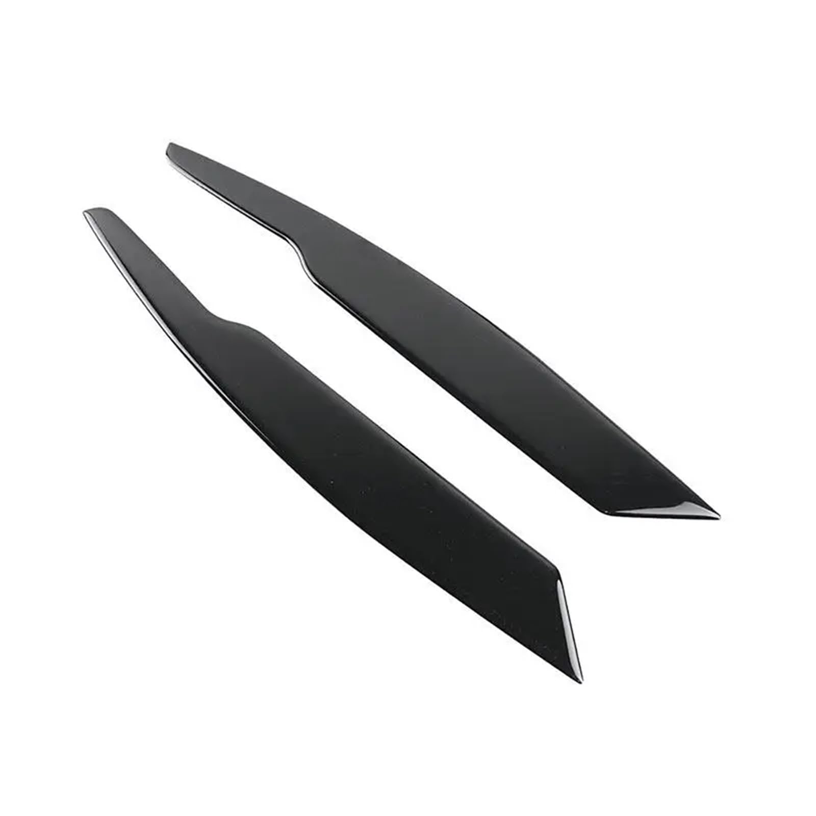 Headbrow Adhesivo para tapa de ojo de faro delantero de coche, compatible con VW Passat B6 3C 2005 2006 2007 2008 2009 2010 Car Headlight Eyebrow(Bright Black)