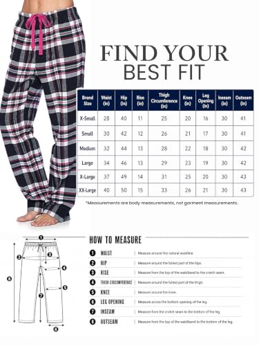 Image of Ashford & Brooks Women's Super Soft Flannel Plaid Pajama Sleep Pants