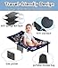 JUELWRY Toddler Airplane Bed, Airplane Seat Extender for Kids, Kids Travel Essentials for Flying, Baby Travel Footrest for Flying, Portable Travel Plane Bed for Toddler 1-3(Blue)