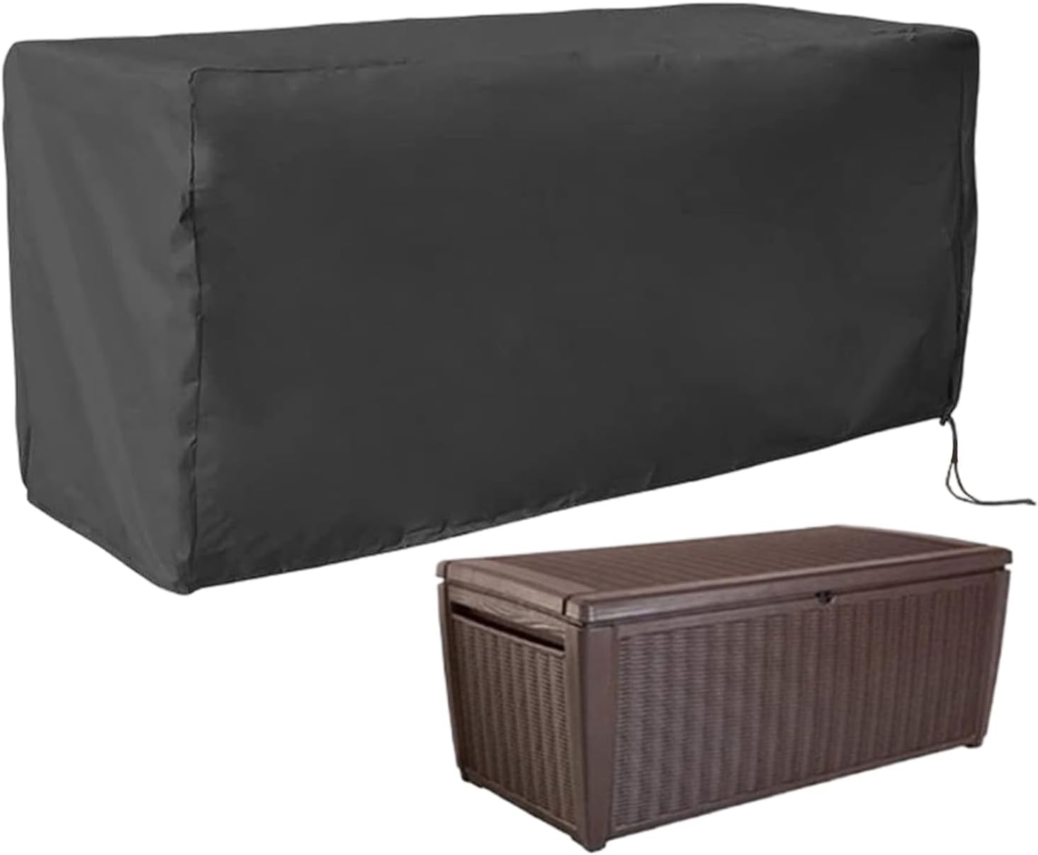 Deck Box Covers Waterproof Heavy Duty All-Weather Weatherproof UV-Protected