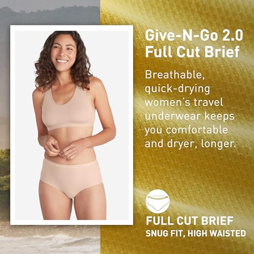 Image of ExOfficio Women's Give-N-Go 2.0 Full Cut Brief - Breathable Durable Easy Care Travel Underwear