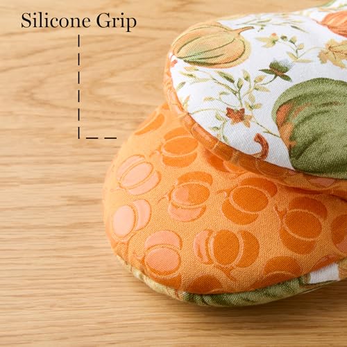 Martha Stewart M2022997TDMS 691ML Autumn Harvest Pumpkins Mini Oven Mitt 2-Pack Set thumb #7