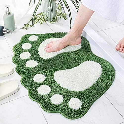 Xilei Absorbent Bath mats Bath Rugs 18.9 x 26.4 Inches for Tub, Shower, and Bath Room (Green)