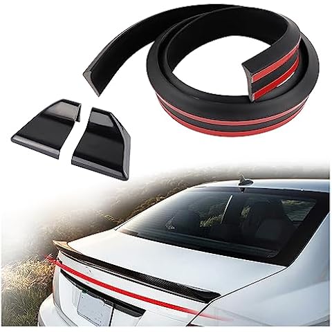 Aokdom 4.9 Ft Reflective Carbon Fiber Spoiler Cover