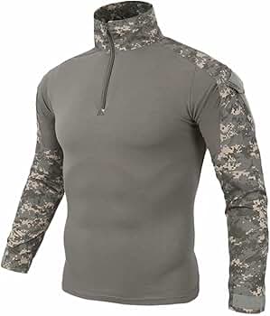 Amazon.com: Dumajo Long Sleeve Tactical Shirts for Men 1/4 Zip 