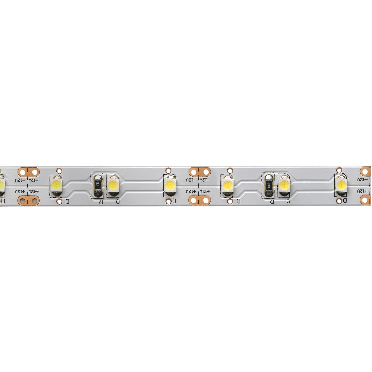 L&S Meccano taśma LED samoprzylepna, taśma LED z elastyczną płytką drukowaną w kolorze ciepłej bieli 3000 K IP20, elastyczna i rozdzielna taśma LED 12 V, 5 m