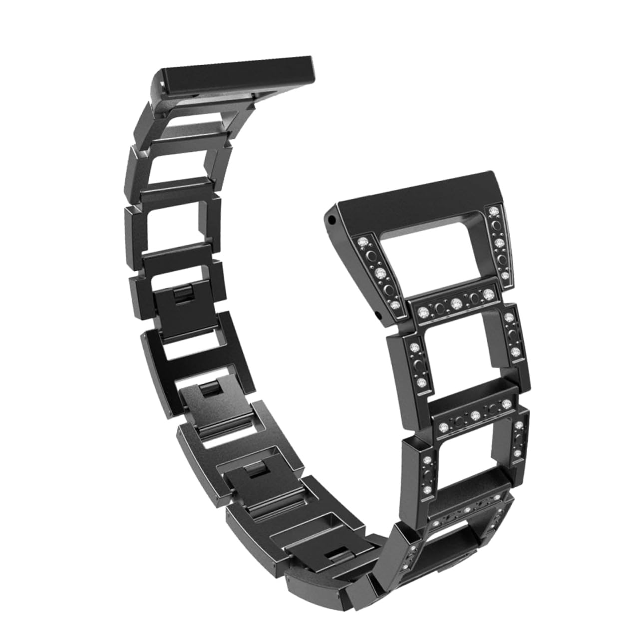 HEMOTON 2 Pièces Bracelet De Montre En Acier Inoxydable Bracelet De Montre- De Remplacement En Acier Inoxydable Trapézoïdal Lite
