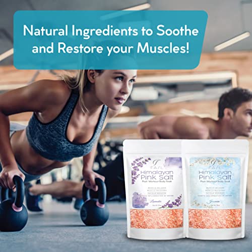 Himalayan Pink Bath Salt Essential Oils Aromatherapy For Relaxation. 100% Natural Organic Muscle Relaxing Body Soak .Revitalize Skin (Jasmin) #TOP1