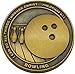 Bowling Coin, Christian Sports Coin for Young Athletes, for Boys and Girls, Gift for Bowlers or Bowling Team, I Can Do All Things Through Christ, Antique Gold Plated Challenge Coin, Philippians 4:13