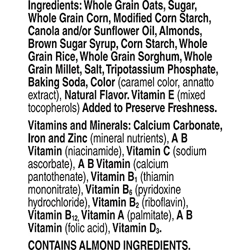 Image of Cheerios Oat Crunch Almond Breakfast Cereal, 18.2 oz Box (Pack of 12)