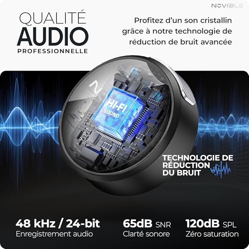 Micro cravate sans fil 2 personnes pour iPhone Android et caméra - 2