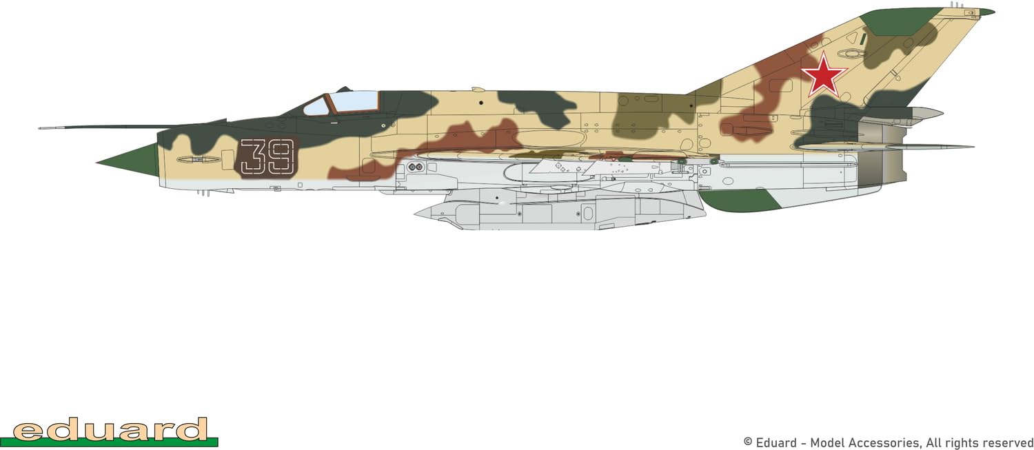 Edualdo 1/72 Profi Pack Repubblica Ceca MiG-21R Letto Pesce Plastica Modello EDU70147 (Aircraft)