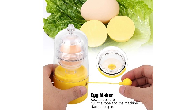 Shaker à Œufs Manuel - Mélangeur D'Œufs Doré Pour Omelettes, Puddings Et Cuisine Rapide