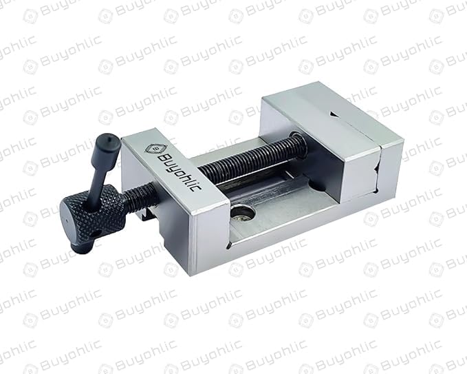 Morsa di precisione da 60 mm, in acciaio temprato e rettificato, corpo compatto (senza guide laterali)