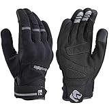 デイトナ(Daytona) バイク グローブ 春夏秋冬 ソフトプロテクター スマホ対応 ストレッチフィットグローブ HBG-050 ブラック Lサイズ 15842