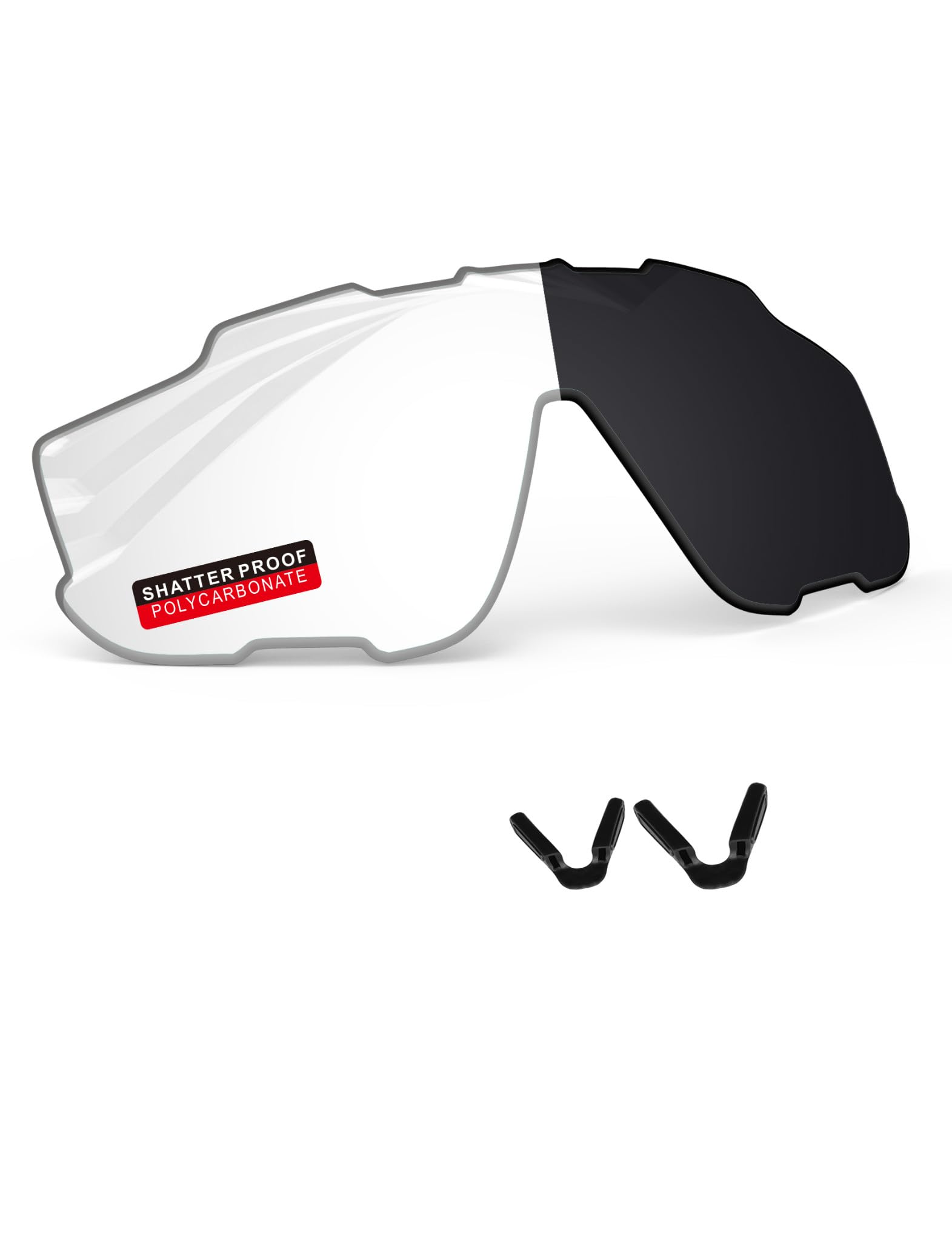 PRO+ Lenti di ricambio in policarbonato e naselli per occhiali da sole Oakley Jaw-breaker OO9290