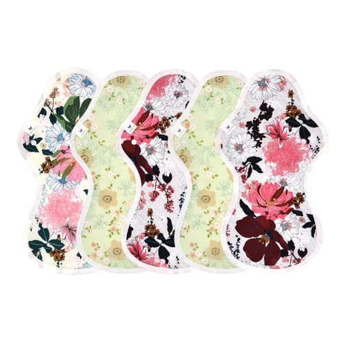 AENUANCE(エニュアンス)布ナプキン 防水 特に多い日 夜用 吸水ナプキン 5枚 セット 80cc 尿漏れパッド 中量用 厚手 LL AELLW-5P-V16