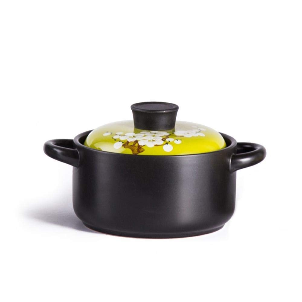 Pot à ragoût en terre cuite anti-adhésif de 2.5L pour cuisiner sainement sans attacher