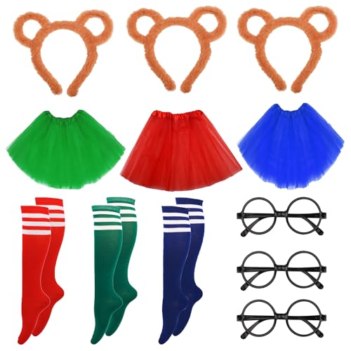 Déguisement chipmunk 12 pièces avec accessoires ajustables et tutu stretch