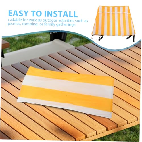 Housse imperméable table eau extérieure protection pique-nique jaune - 4