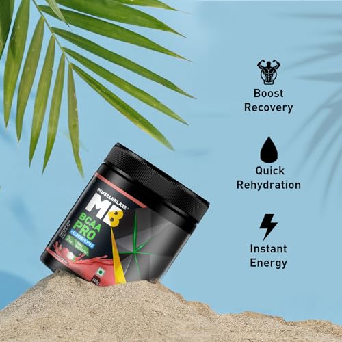 Image of MuscleBlaze BCAA Pro Powder, Powerful Intra Workout (Litchi, 240g, 30 Servings) | With 5g BCAAs & 500mg Electrolytes