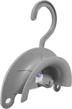 1 Pack CPAP Hose Hanger with Suction Cup Universal CPAP Hose Holder for 15mm & 19mm Tubing Wall Mounted CPAP Tube Holder for Drying, Organizing & Extending Hose Life Grey