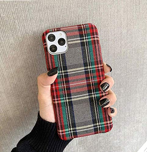 Housse flanelle iPhone 13 Pro de qualité supérieure en tissu peluche vert - 4