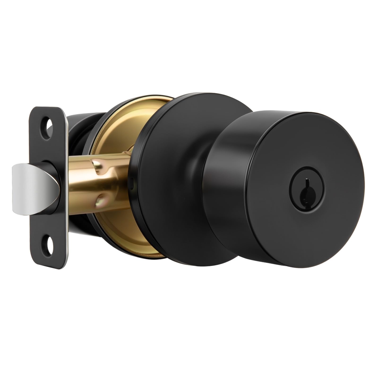 Haidms Matte Black Closet Door Knobs - 6 Pack -11