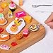 160 Pcs Mini Food Toys, Miniature Food Drinks Bottles for Doll Kitchen Pretend Play, Mixed Resin Kitchen Food Cutlery Toys for Adults Teenagers Doll House