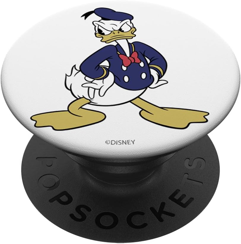 Disney Mickey And Friends Donald Duck Angry Portrait PopSockets MagSafe PopGrip for iPhone