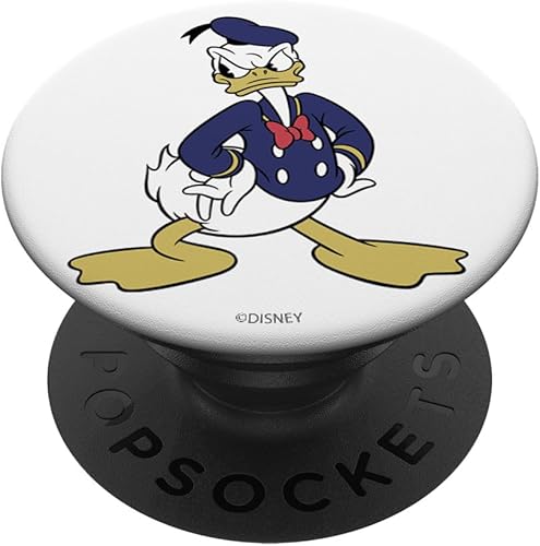 Disney Mickey And Friends Donald Duck Angry Portrait PopSockets intercambiables PopGrip