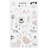 Rico Design Paper Poetry Goldfolien-Aufkleber Baby Girl, Mädchen