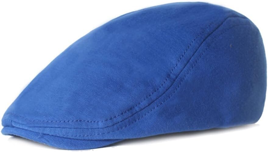 PHEZEN Men Cotton Flat Cap Ivy Gatsby Newsboy Hat Summer Driving Scally Cap Beret
