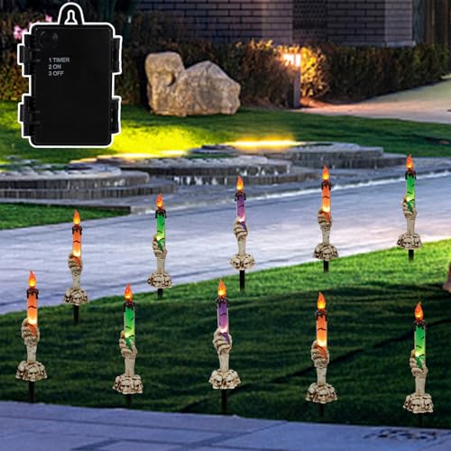 Decoraciones de Halloween LJLNION luces de exterior e interior para terrazas 8