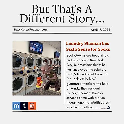 Headlines! Laundry Shaman has Sixth Sense for Socks